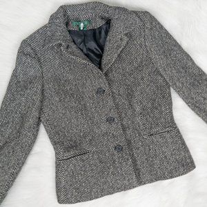 Lauren Ralph Lauren Grey Wool Blazer